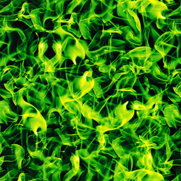 Green Flames (100cm) - PA Hydrographics | Hydrographic Tanks, Dipping